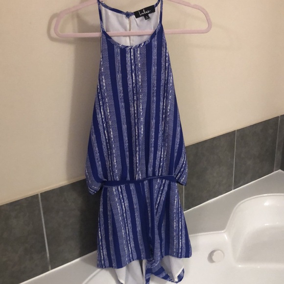 Button detail blue romper - Picture 5 of 6